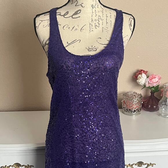 Victoria secret purple sequin dress - Picture 2 of 5